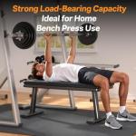 YAMO Adjustable Flat Weight Bench for Home Gym