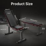 PASYOU PB200 Adjustable Flat Bench for Home Gym