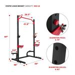 Sunny Health Power Zone Squat Stand Rack