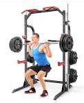 SunHome Multi-Functional Power Cage Squat Rack