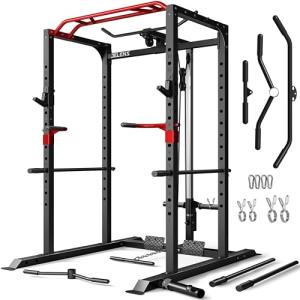 JELENS 2000LBS Power Cage with LAT Pulldown