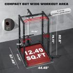 JELENS 2000LBS Power Cage with LAT Pulldown