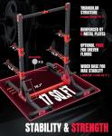 Adjustable Squat Rack with Pull-Up Bar