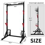 CANPA Adjustable Power Rack with Pull-Up Bar