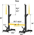 Adjustable Squat Rack Stand for Home Gym