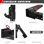 RitFit Wall Mounted Folding Squat Rack - Space Saver