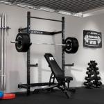 RitFit Wall Mounted Folding Squat Rack - Space Saver