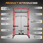 GarveeLife Power Cage with LAT Pulldown System