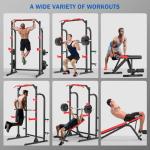 SunHome Multi-Functional Power Cage Squat Rack