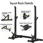 CANPA Adjustable Squat Rack and Barbell Stand