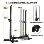 CANPA Adjustable Squat Rack and Barbell Stand