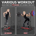 VANSWE Adjustable Squat Rack for Home Gym