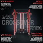 Mikolo 1500lbs Power Cage with LAT Pulldown