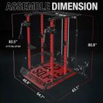 Mikolo 1500lbs Power Cage with LAT Pulldown