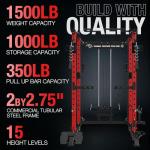 Mikolo 1500lbs Power Cage with LAT Pulldown