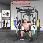 SunHome 2000LBS Smith Machine and Power Cage