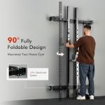 Mikolo Folding Wall Mount Squat Rack with Pull Up Bar