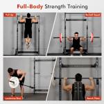 Mikolo Folding Wall Mount Squat Rack with Pull Up Bar