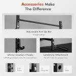 Mikolo Folding Wall Mount Squat Rack with Pull Up Bar
