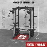 Commercial Smith Machine and Weight Bench Combo