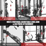 Commercial Smith Machine and Weight Bench Combo