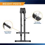 Marcy 3-in-1 Weight Storage Rack for Home Gym