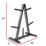 CAP Barbell Black 1-Inch Weight Plate Tree