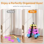 5-Tier A-Frame Dumbbell Rack for Home Gym