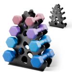 Compact A-Frame Dumbbell Rack for Home Gyms