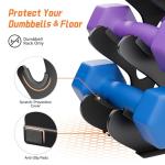Compact A-Frame Dumbbell Rack for Home Gyms