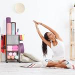 Yoga Mat Storage Rack for Home Gym Essentials