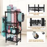 FUTASSI S1 Workout Equipment Organizer with Wheels