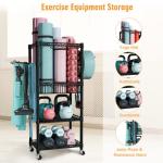 FUTASSI S1 Workout Equipment Organizer with Wheels