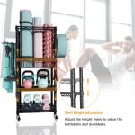 FUTASSI S1 Workout Equipment Organizer with Wheels