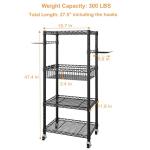 FUTASSI S1 Workout Equipment Organizer with Wheels