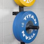 Titan Fitness Wall-Mounted Weight Plate Storage Rack