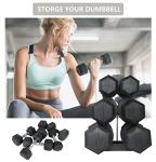 3-Tier Dumbbell Storage Rack for Home Gym