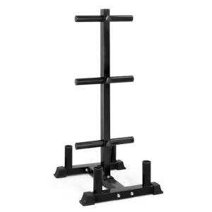 CAP Barbell Olympic Bumper Plate and Bar Rack