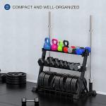 3-Tier Dumbbell Rack and Weight Plate Stand