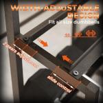 Adjustable 600LBS Dumbbell Rack with Wheels
