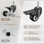 Adjustable 4-Tier Dumbbell Rack with Wheels
