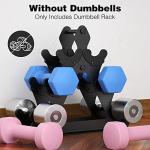 Compact 3 Tier Dumbbell Weight Rack for Home Gym
