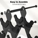 Compact 3 Tier Dumbbell Weight Rack for Home Gym