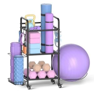 Home Gym Storage Rack for Exercise Equipment