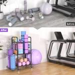 Home Gym Storage Rack for Exercise Equipment