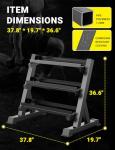 YOLEO 3-Tier Compact Dumbbell Storage Rack
