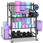 Mythinglogic Home Gym Workout Equipment Organizer Rack