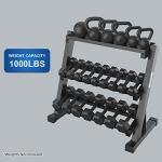 BEKING 3-Tier Dumbbell and Weight Storage Rack