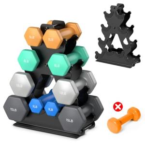 4-Tier Dumbbell Rack for Home Gym Storage