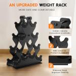 4-Tier Dumbbell Rack for Home Gym Storage